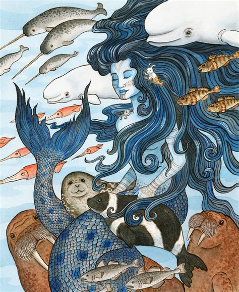 Sedna Arctic Mermaid Sea Goddess Art Print 8x10 Etsy