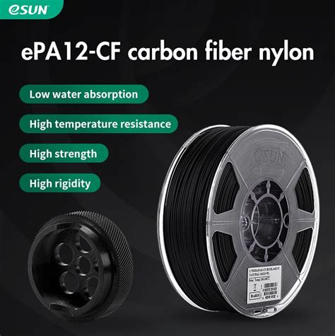 Esun Pa12cf Nylon 12 Carbon Fiber 3d Filament 3d Printer Store