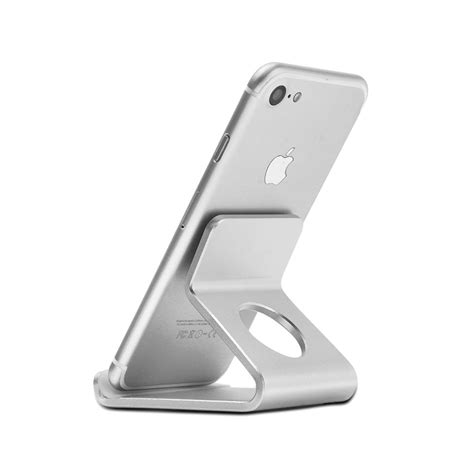 Mobile Phone Holder Stand Desk Aluminum Metal Desktop Mount Dock For