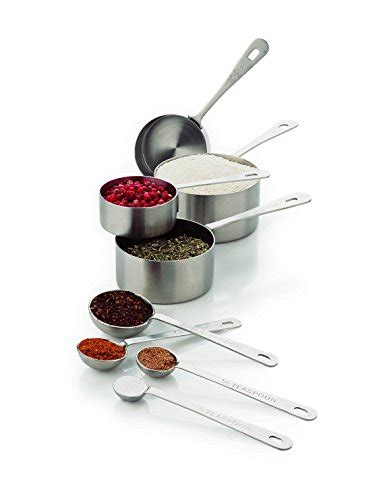 The handle is imprinted with the measurement and is pierced to hang for storage. AMCO 864 B0000CFXHJ Stainless Steel Measuring Cups, Set of ...