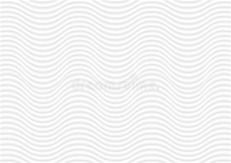 Abstract White Waves And Lines Vector Pattern Stock Vector