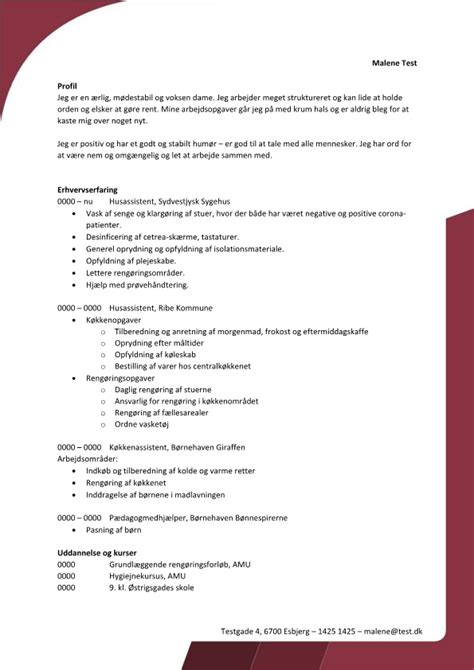 Resume tips for specific fields arts and communication. Hotel, restaurant og køkken Arkiv - Skrivansøgning