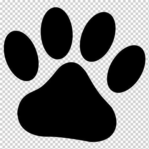 Dog Paw Cougar Drawing Paw Prints Animals Paw Silhouette Png Klipartz