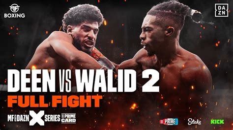 Full Fight Deen The Great Vs Walid Sharks 2 Prime Card Youtube
