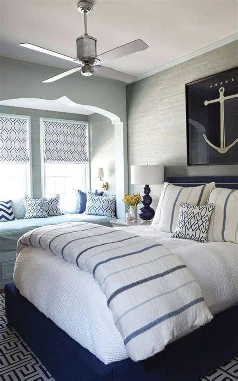 Nautical decor offers options for each and every preference. 38 Impressive Coastal Bedroom Decorating Ideas - BESTHOMISH