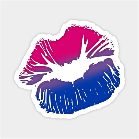 bisexual big kissing lips bisexual magnet teepublic