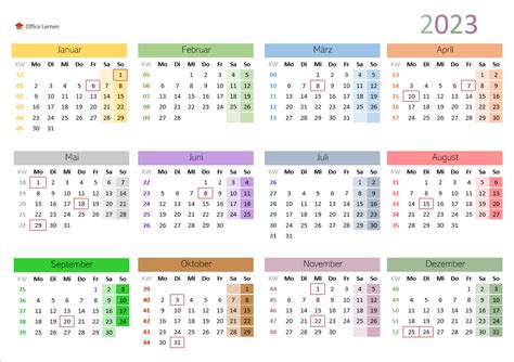 Word Kostenlose Kalendervorlagen 2023 Office