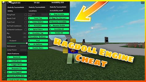 Roblox Ragdoll Engine Script 2021 Bomb All Invisible Map Youtube