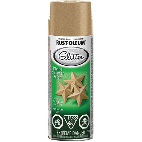 Rust Oleum Gold Glitter And Shimmer Spray Paint Home Hardware