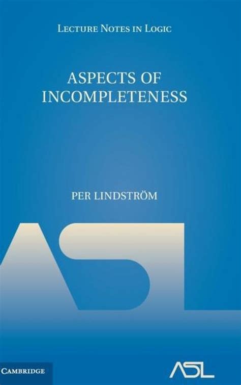 Aspects Of Incompleteness 9781107167926 Per Lindstrom Boeken Bol