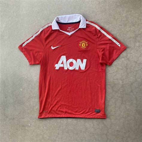 Nike Manchester United Nike Aon Soccer Jersey M Red