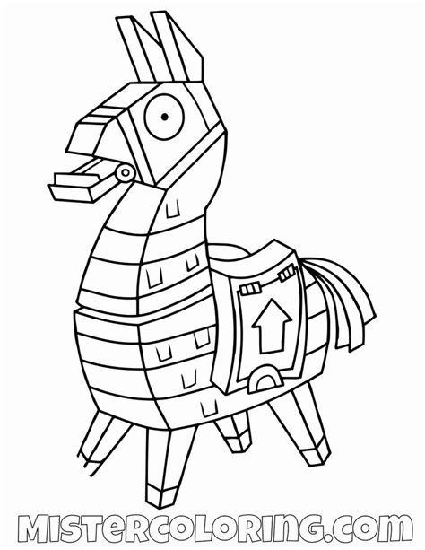 Fortnite llama done in watercolors and colored pencils. Fortnite Llama Coloring Page Elegant Free Llama fortnite ...