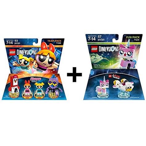 Buy Lego Dimensions Powerpuff Girls And Lego Movie Unikitty Bundle Powerpuff Girls Team Pack
