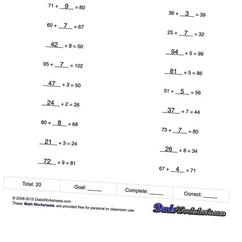 These worksheets will produce ten problems per worksheet. Math Worksheets: Addition Pre-Algebra Problems | Math ...