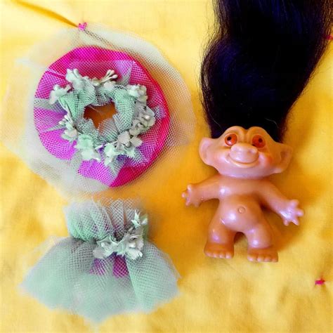 Vintage 60s Tab Mohair Rootie Troll Doll With Orange Painted Etsy