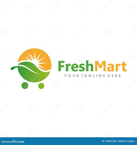 Fresh Market Logo Design Vector Stock Vector Illustration Of Health
