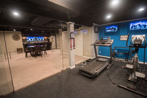 Project Gallery Basement With Fitness Room Oakland Township Mi