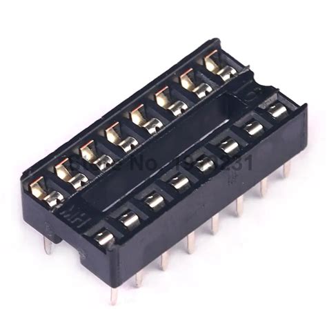 50pcs Ic Integrated Circuit 16 Pin Dip Ic Sockets In Connectors From Lights And Lighting On