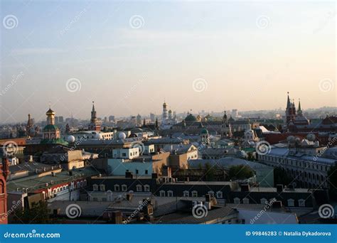 Russia Moscow The Roof Of Moscow Stock Image Image Of Platform