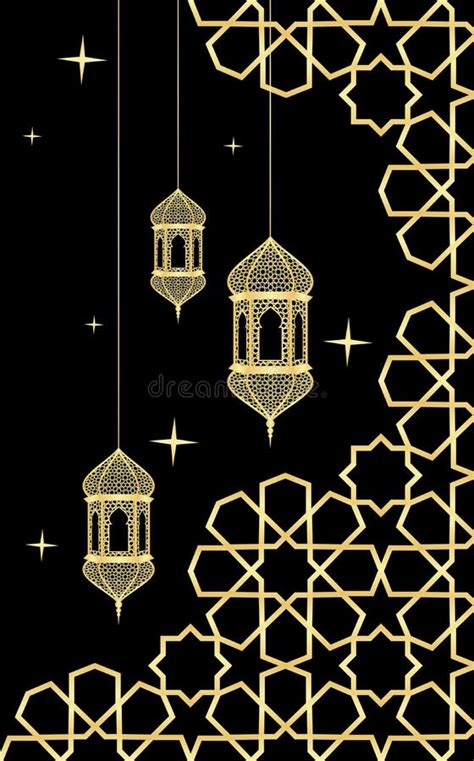 Ramadan Kareem Greeting Card With Watercolor Isolated Illustration Of