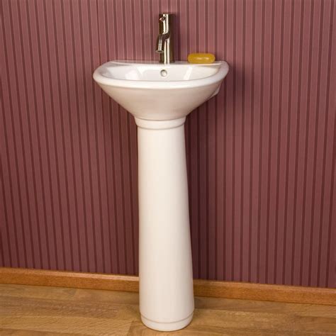 Farnham Porcelain Mini Pedestal Sink Pedestal Sink Bathroom Pedestal