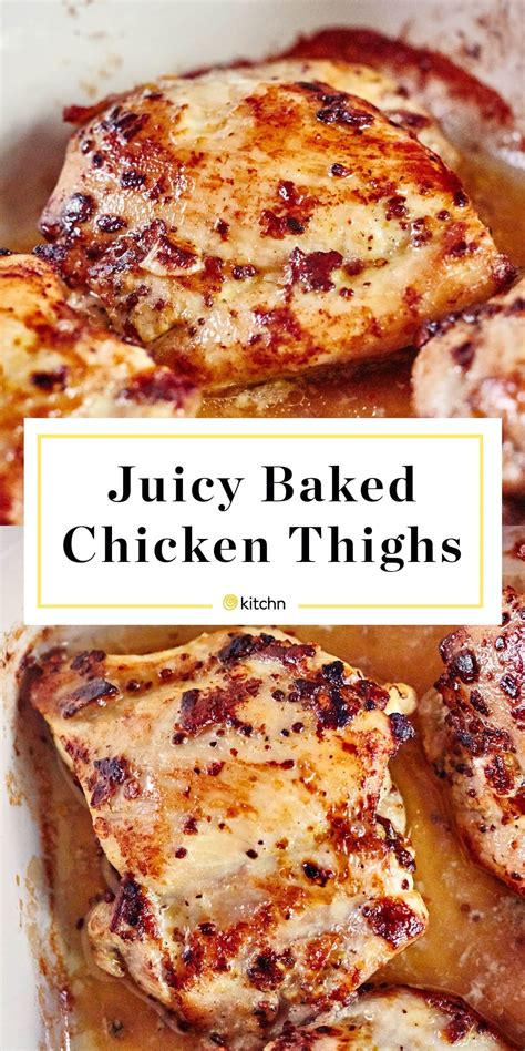 Apr 23, 2021 · roasting is the oven method of choice, but even if you are baking these chicken thighs at a lower temperature you can still get to very tender meat and crispy skin. Pin on Food