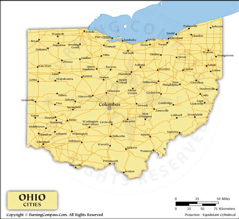 Ohio Cities Map Map Of Ohio With Cities