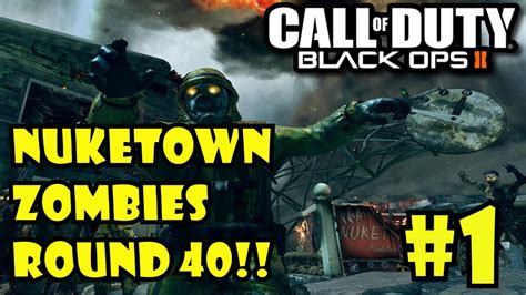 Black Ops 2 Zombies Live Nuketown Round 40 Gameplaytutorial Bo2