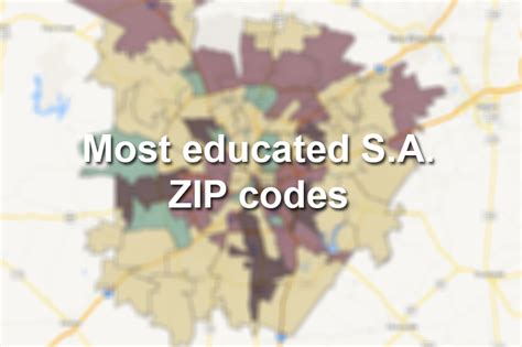 Bexar County Zip Codes Where The Highest Percent Of Adults Have Higher