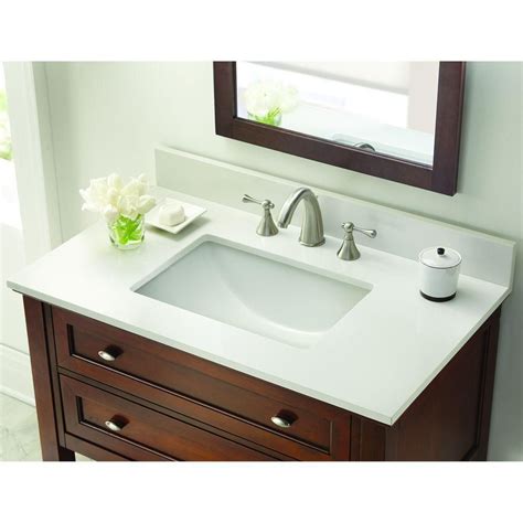 Home decorators collection sonoma single bath vanity 34 5 hx36 wx22 d white 4 0 out of 5 stars 1 home decorators collection sonoma single bath vanity 34 5 hx36 wx22 d pebble grey. Home Decorators Collection 37 in. W Engineered Marble ...