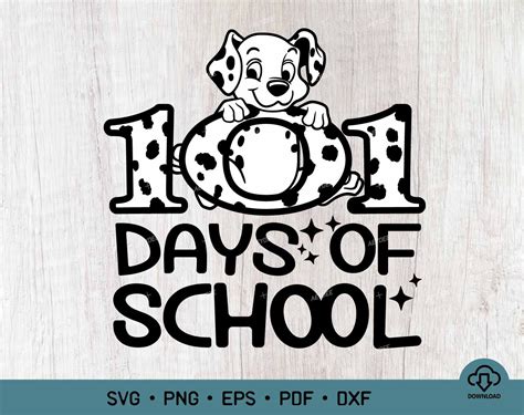 101 Days Of School Svg 101 Days Of School Dalmatian Svg Etsy Australia