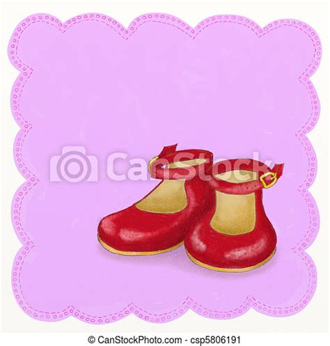 Clipart Of Little Girl Shoes Childish Style Stylish Little Girl Red
