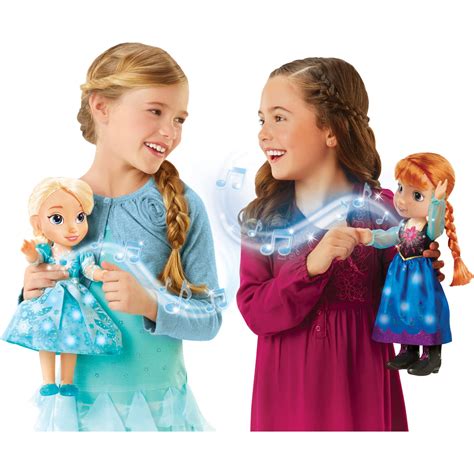 New Disney Frozen Singing Talking Sisters Both Anna Elsa Bilingual Dolls Ebay