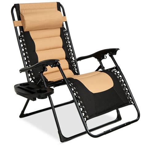 Best Choice Products Oversized Padded Zero Gravity Chair Folding