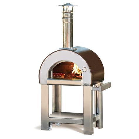 Shop Alfa Pizza Forninox Brick Hearth Wood Fired Outdoor Pizza Oven At