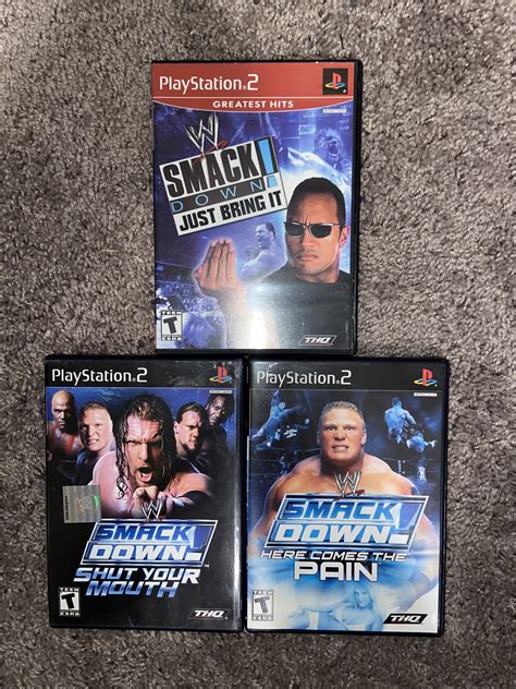 Ps2 Smackdown Games Collection Complete Rwwegames