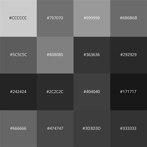 shades of gray color with names hex rgb cmyk codes color the best porn website