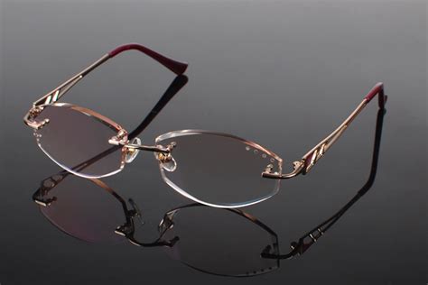 Rimless Titanium Alloy Luxury Diamond Cutting Edges Reading Glasses 1 0 1 5 2 0 2 5 3 0
