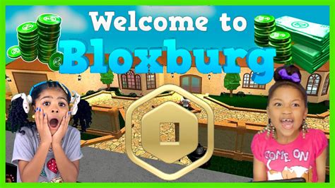 Robux Shopping Spree Kids Go On Bloxburg For The First Time Gaming