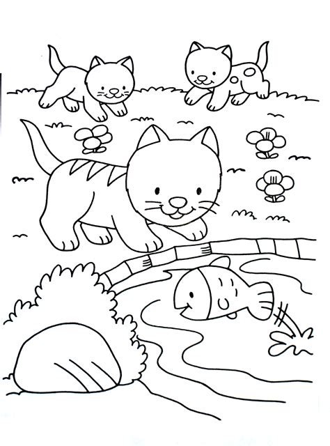 A imprimer chat 1  Coloriages de Chats  Coloriages enfants Biboon
