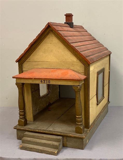 At Auction Vintage Wood Doll House