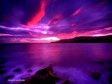 Purple Sunset By Digitalartist94 On Deviantart