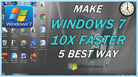 How To Make Windows 7 Faster Speed Up Windows 7 Youtube