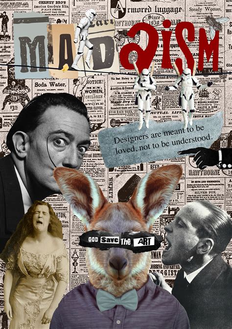 Typically, posters include both textual and graphic elements. MADAISM - Dada Poster on Behance