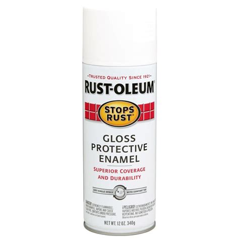 About 0% of these are building coating, 0% are appliance paint, and 0% are car paint. Rust-Oleum Stops Rust 12 oz. Protective Enamel Gloss White ...