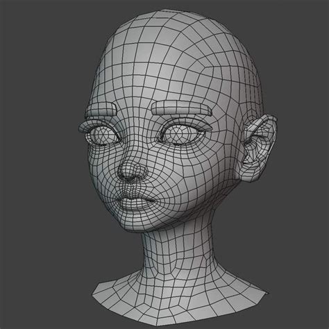 Blender Character Modeling Face Topology Render Image Modelos 3d