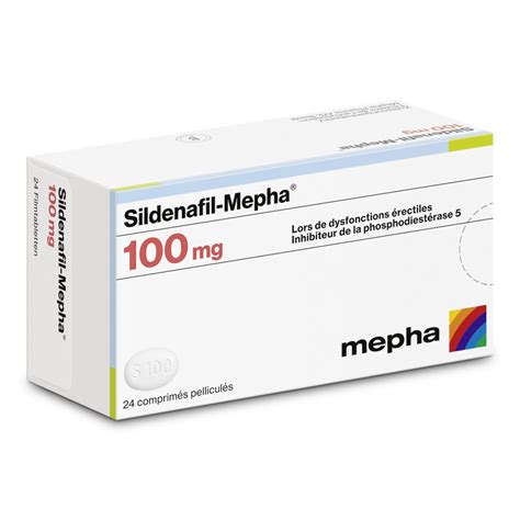 Sildenafil Mepha 100 Mg 24 Cp 24 Stück 20 Avec Ou Sans Ordonnance