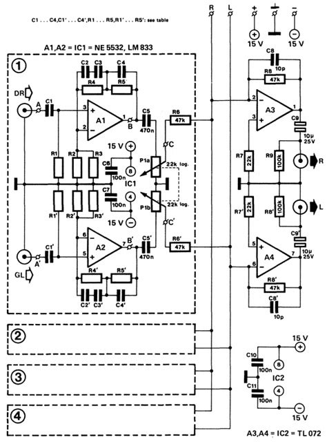 Disco Audio Mixer Circuit
