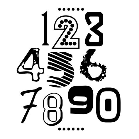 Pin By Anchors And Ampersands On Numbers Graphic Design Fonts Funky