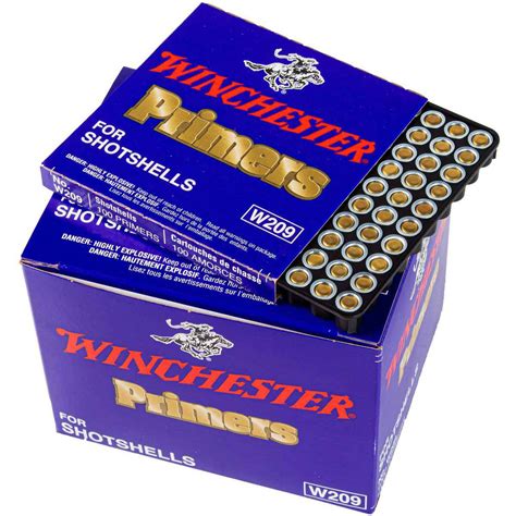 Winchester Primers 209 Shotshell Box Of 1000 10 Trays Of 100